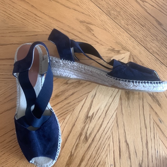 Black suede sandals size 41 purchase in Italy - Picture 2 of 3